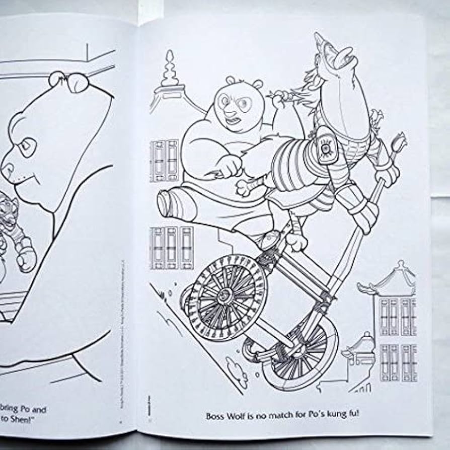 kung fu panda 2 coloring pages