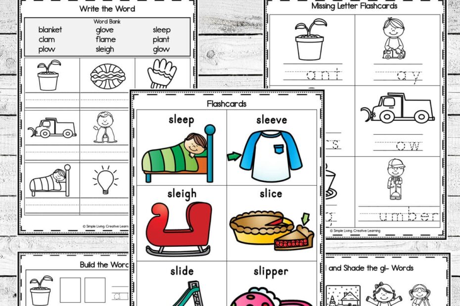 L Blends Worksheets Simple Living Creative Learning