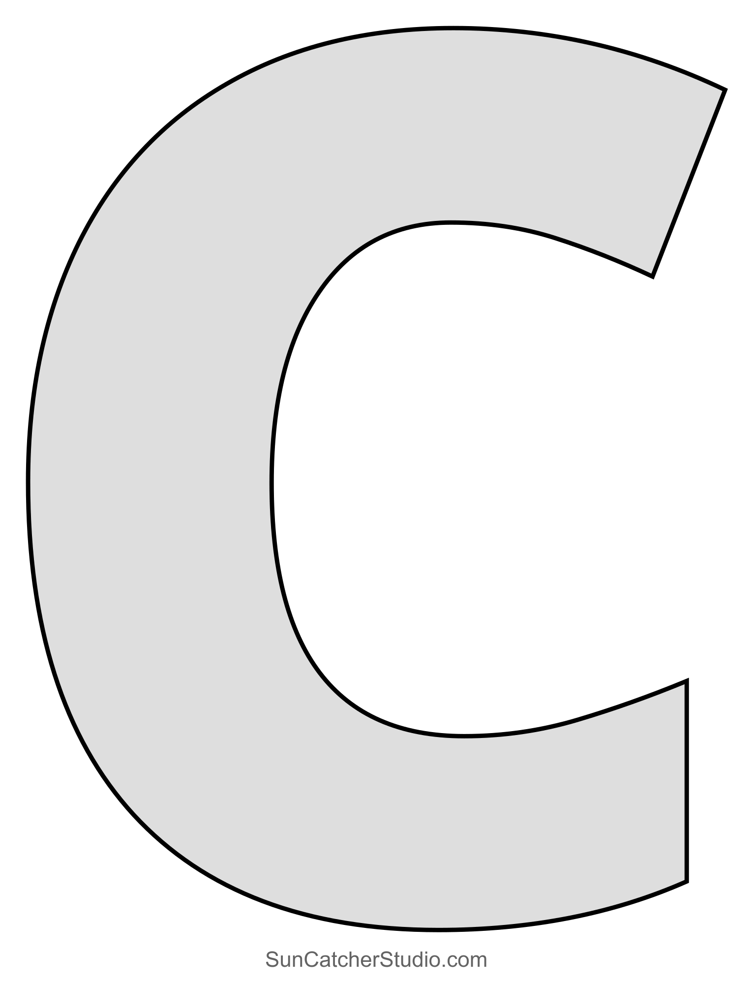 big letter printable