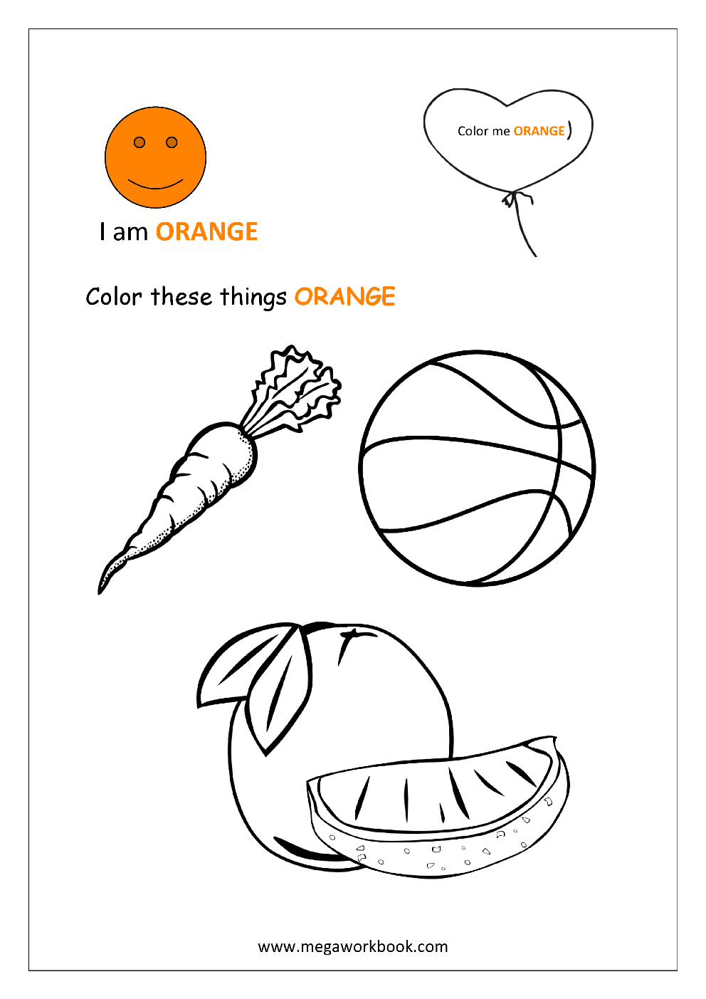 Learn Colors Coloring Pages Color The Things That Are Red Green 