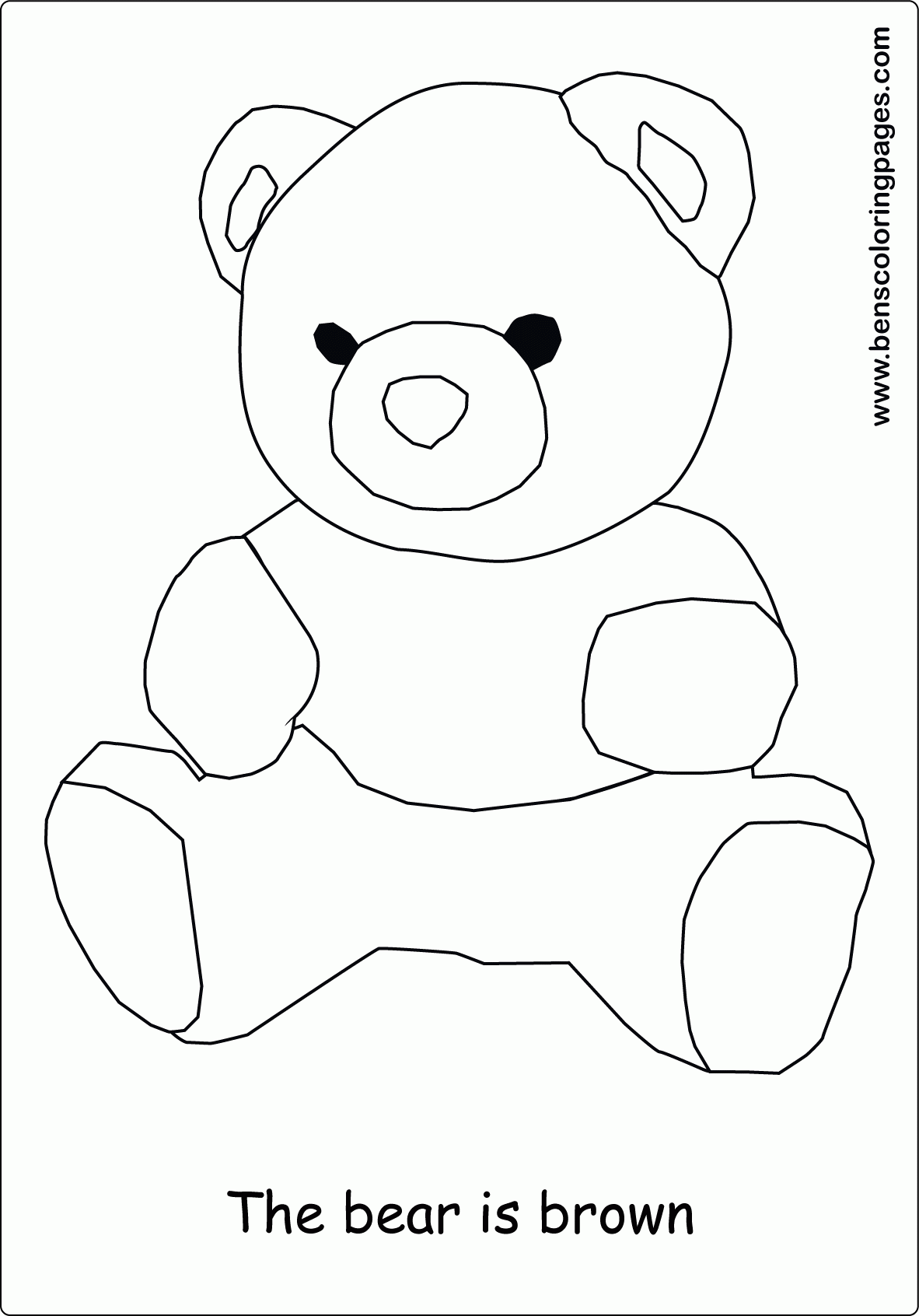 brown coloring worksheet