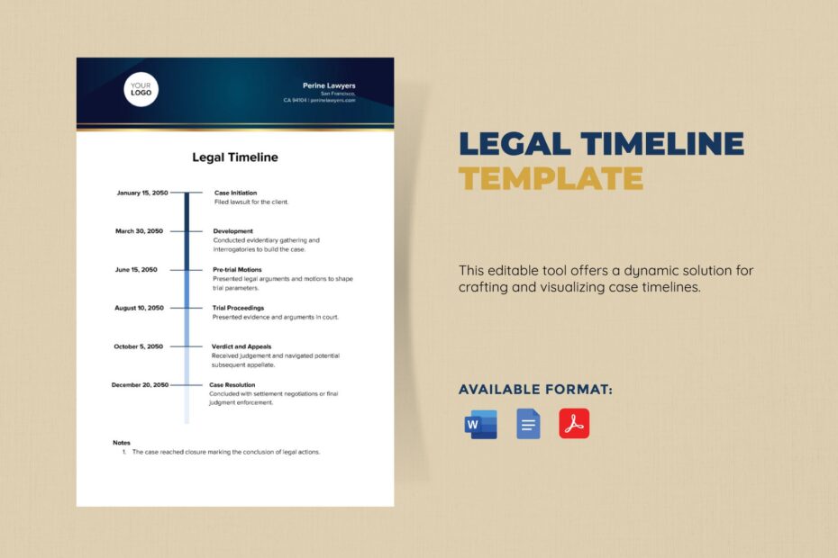 Legal Timeline Template In Google Docs Word PDF Apple Pages