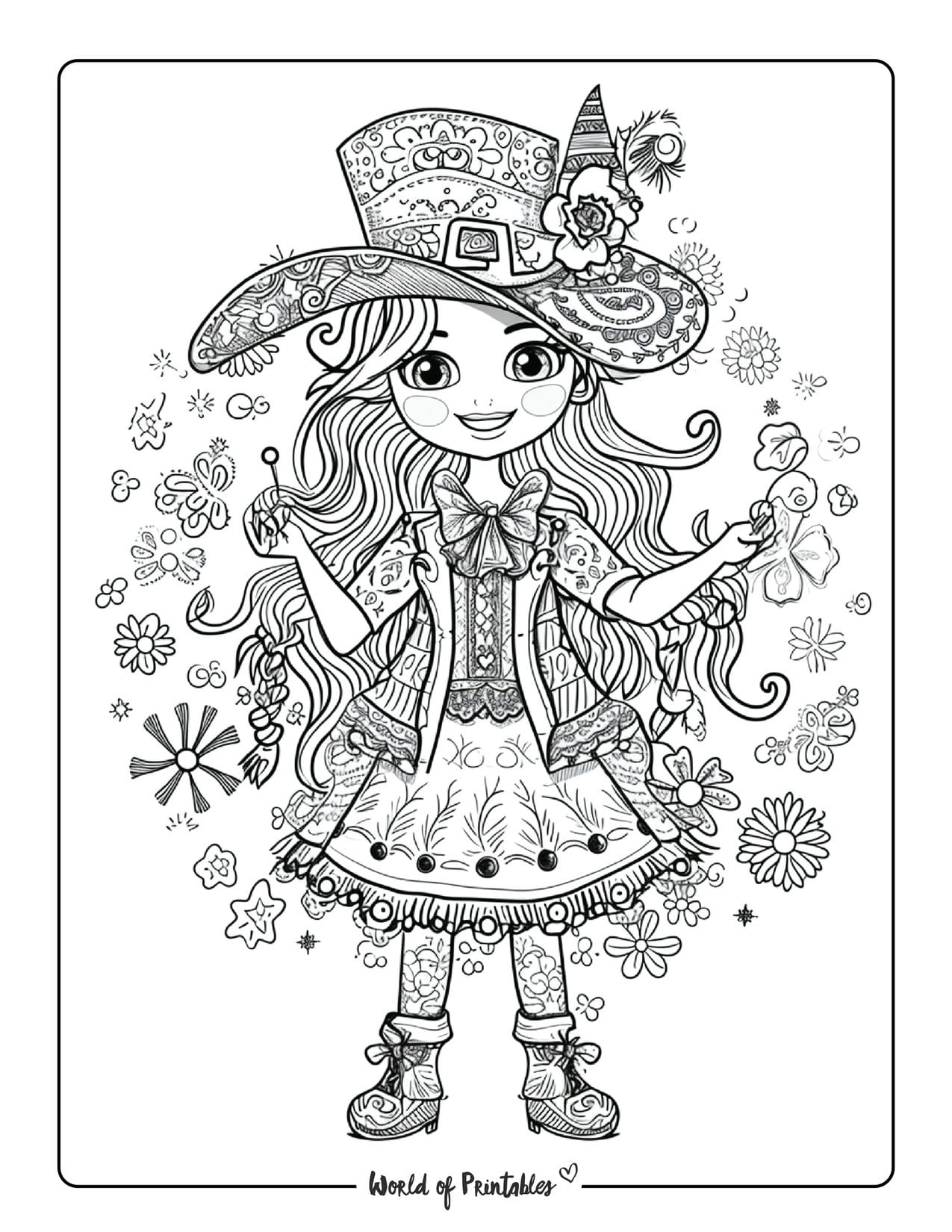 free printable leprechaun coloring pages
