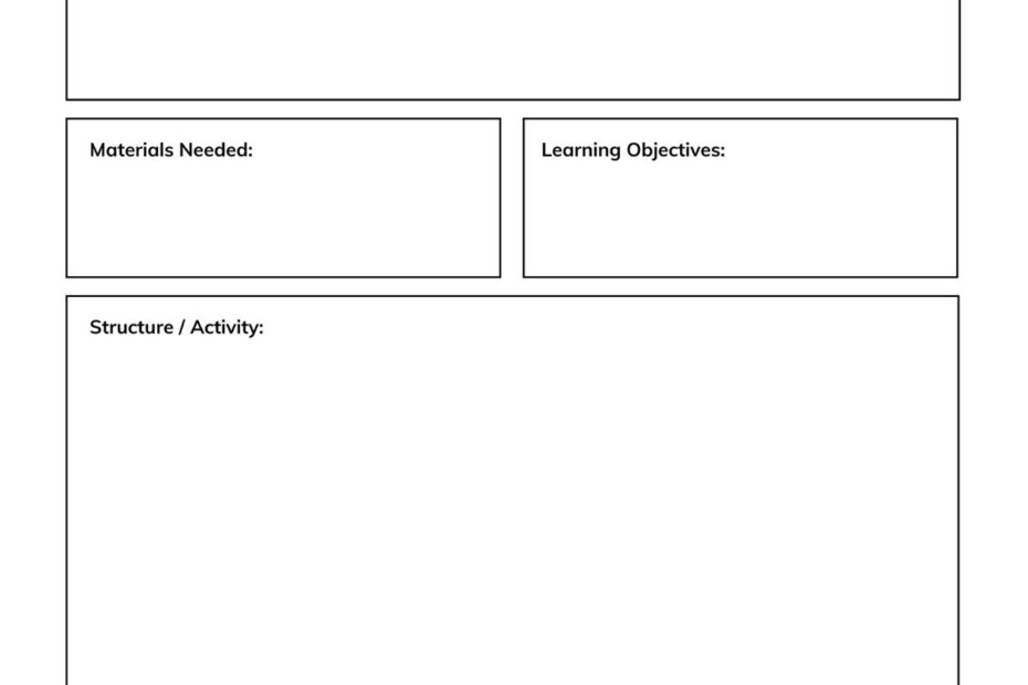 Lesson Plan Templates You Can Customize For Free Canva