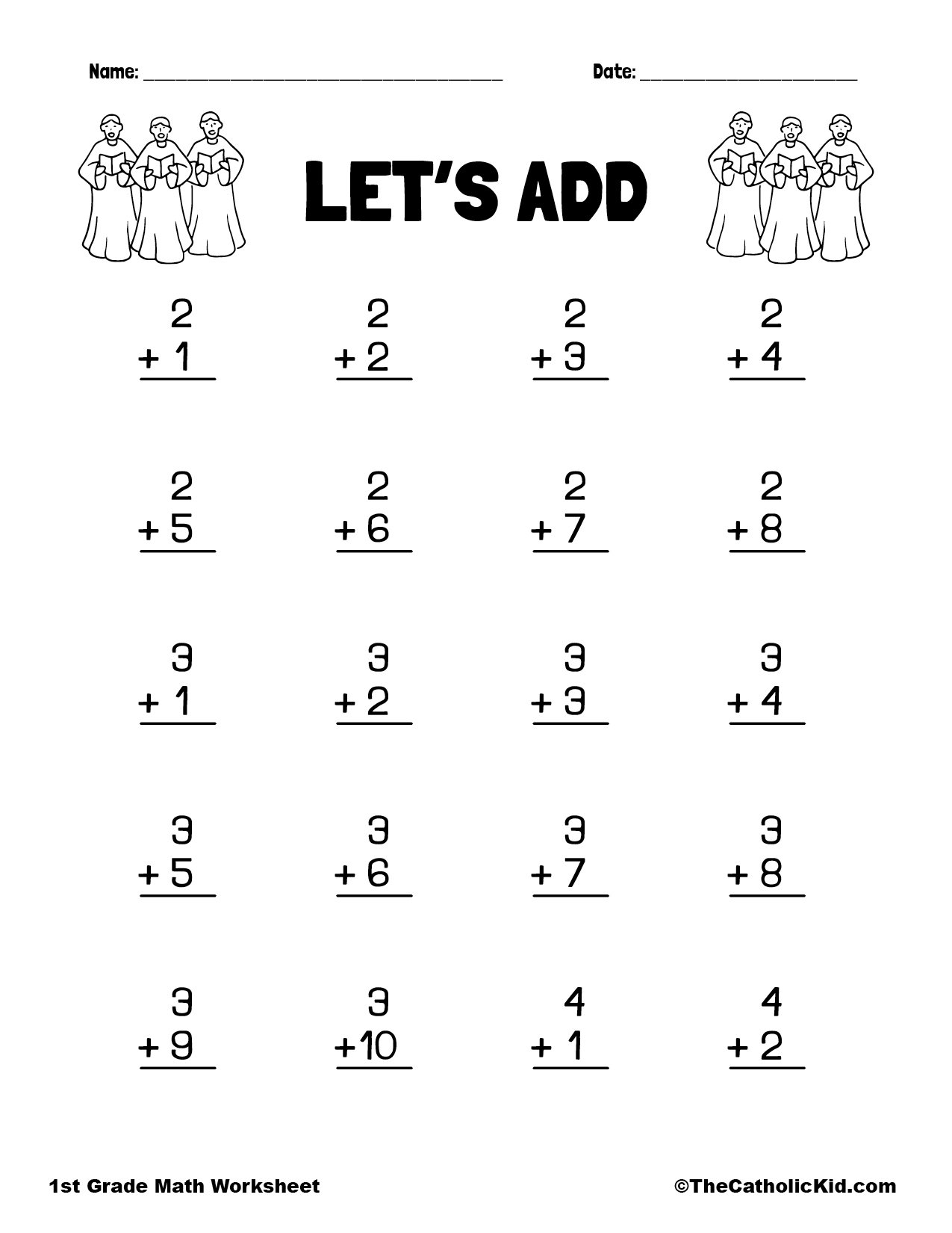 adding and worksheets