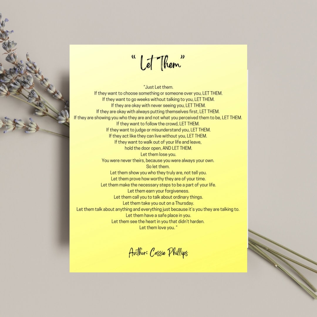 let them poem printable