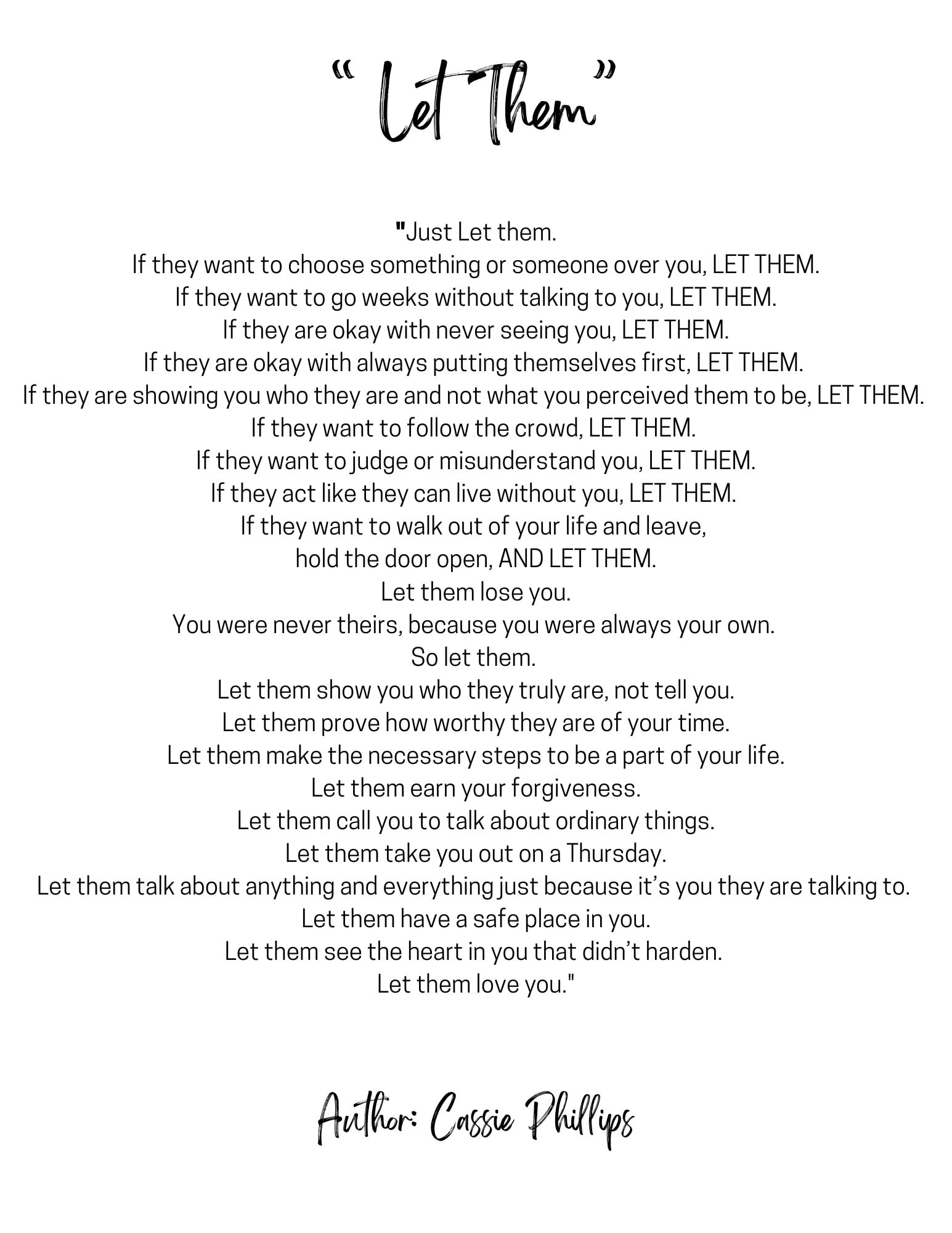 Let Them Poem 8 5x11 DIGITAL Print