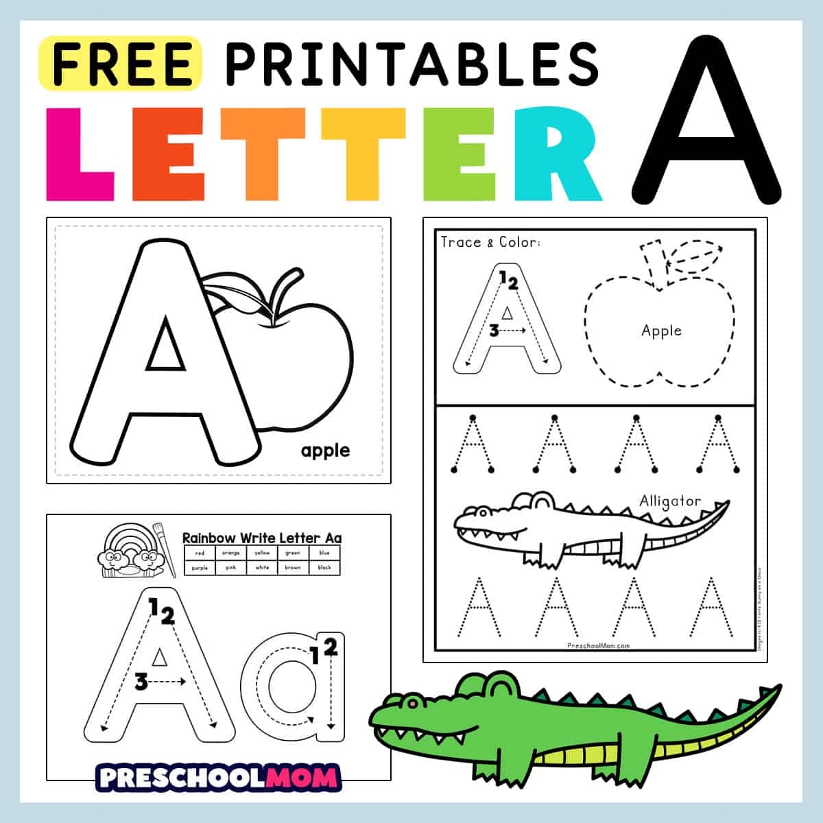 alphabet worksheets for preschool