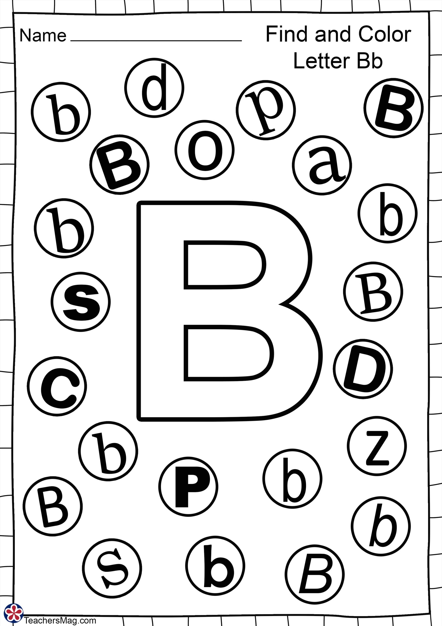 color letters worksheets