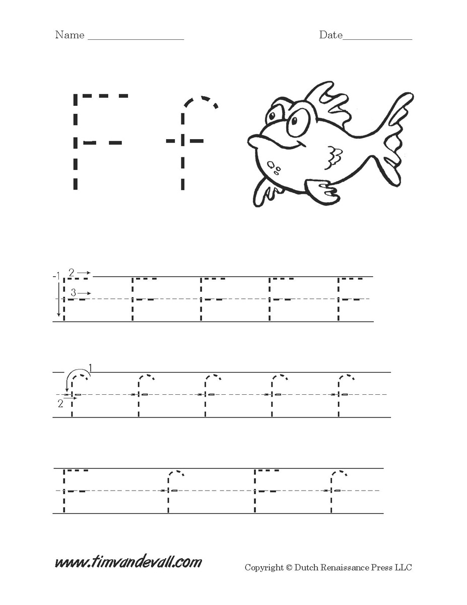 letter f worksheets