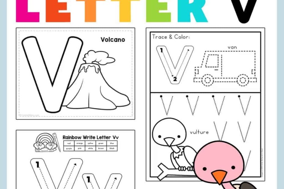 Letter V Preschool Printables Preschool Mom