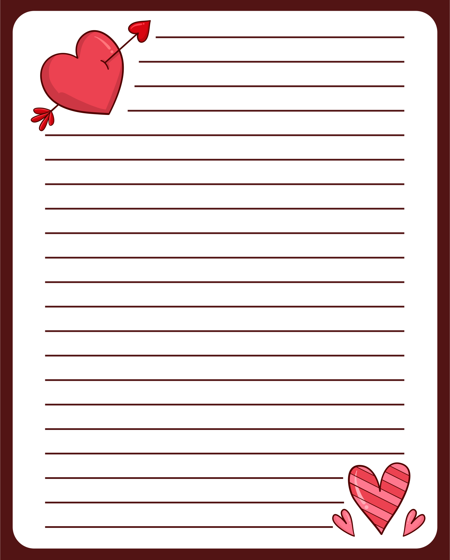 printable love letter paper