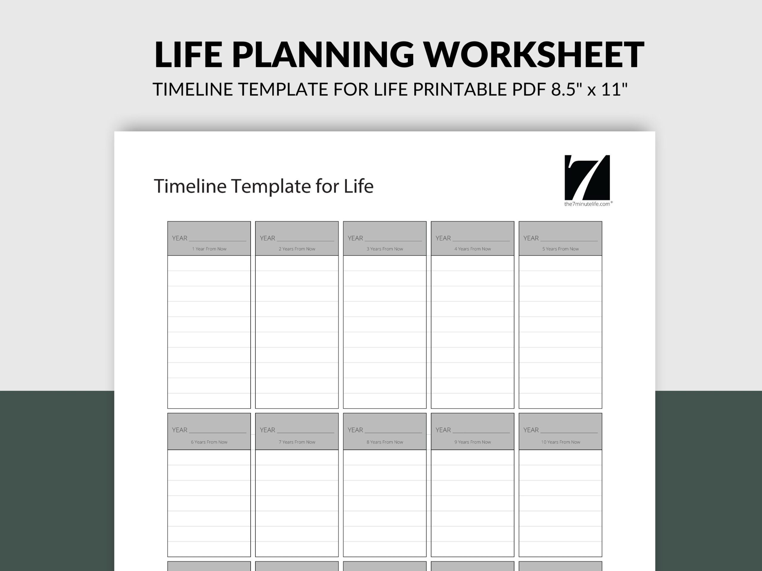 personal life planning template