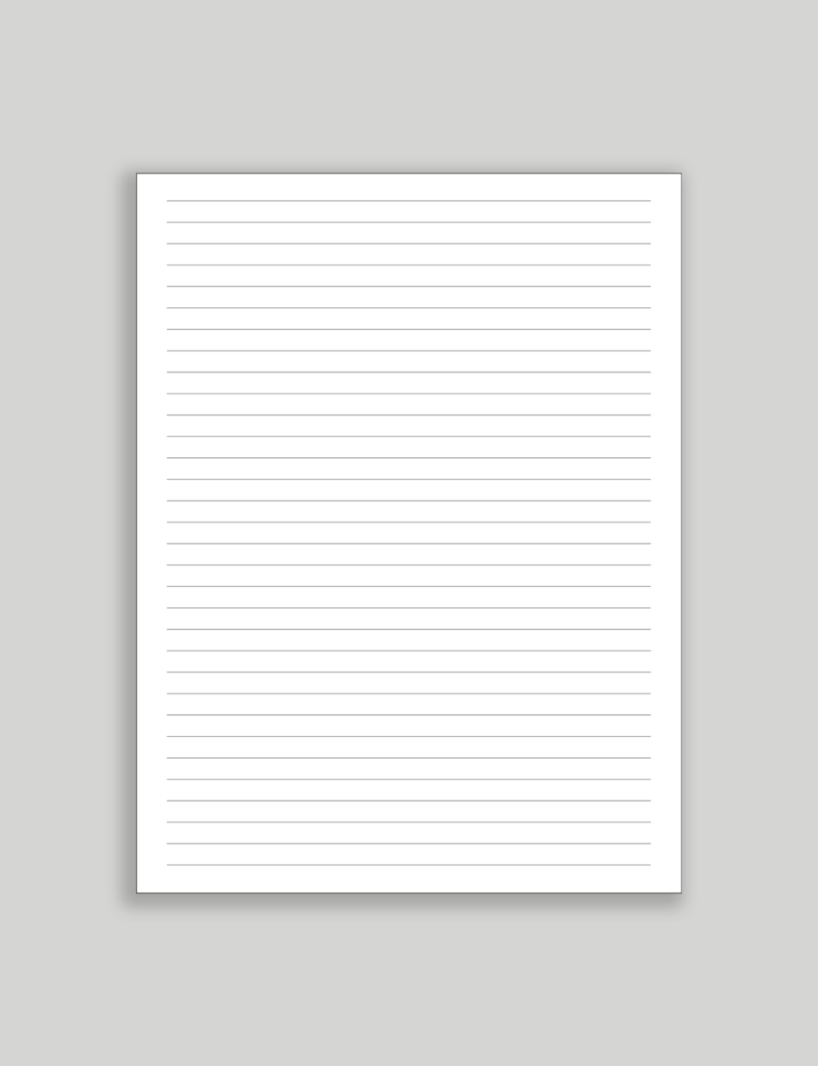 lined notebook paper printable