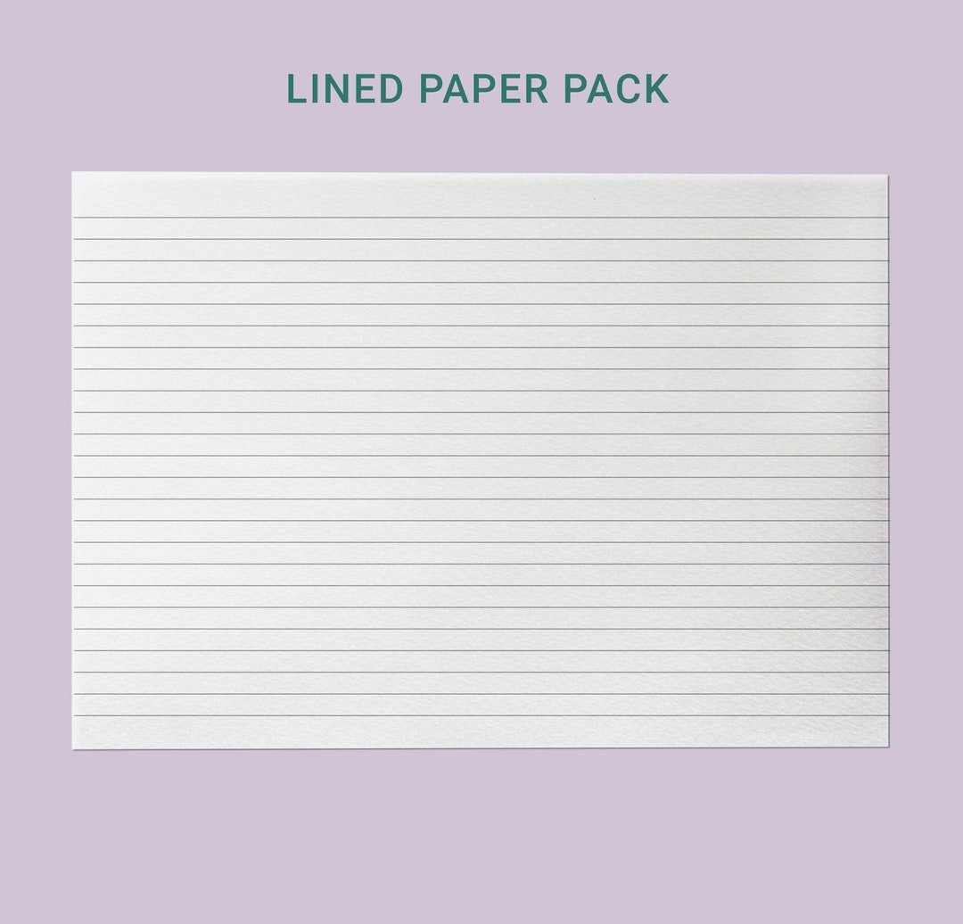 printable lined paper landscape