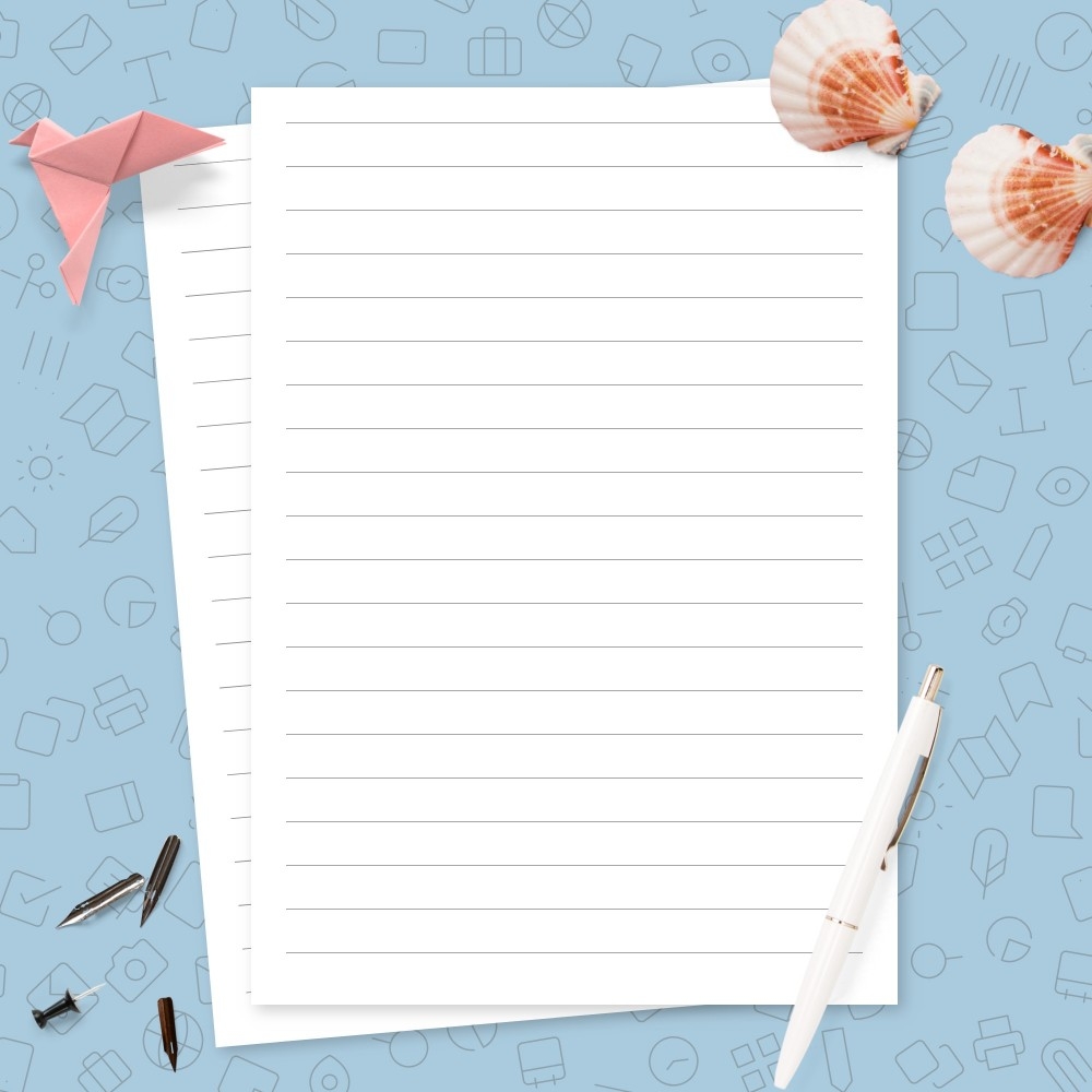 lined sheets of paper printable