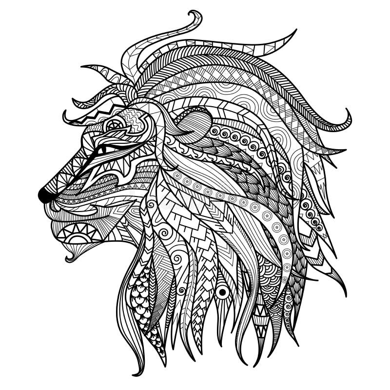 Lion Adult Coloring Stock Illustrations 988 Lion Adult Coloring Stock Illustrations Vectors U0026 Clipart Dreamstime