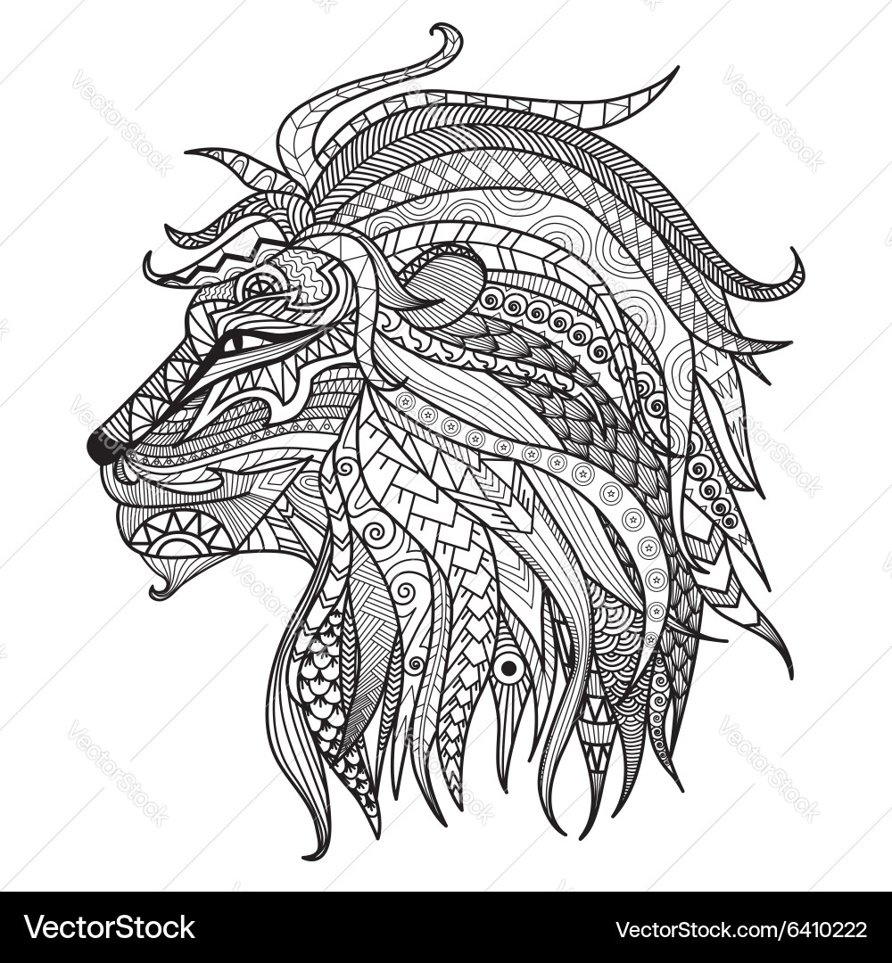 lion coloring page