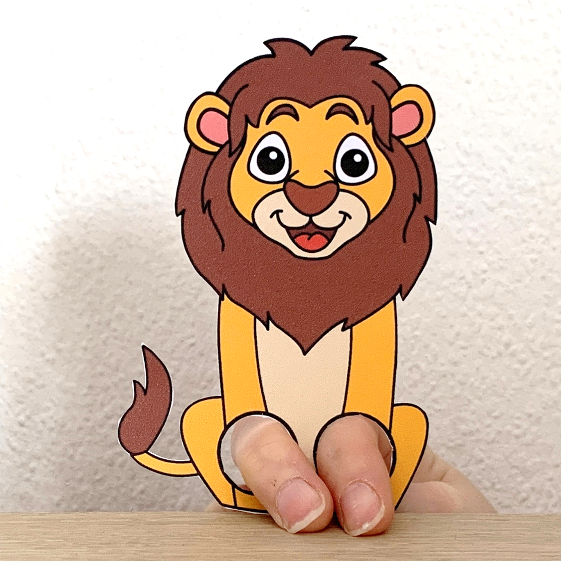 lion template printable