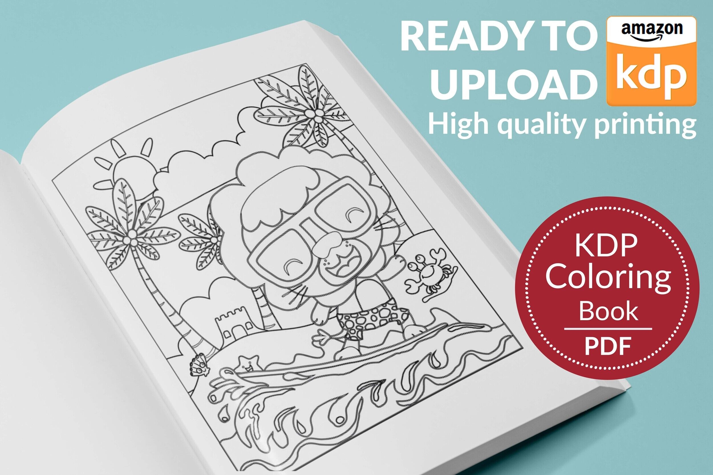 coloring book template for kdp