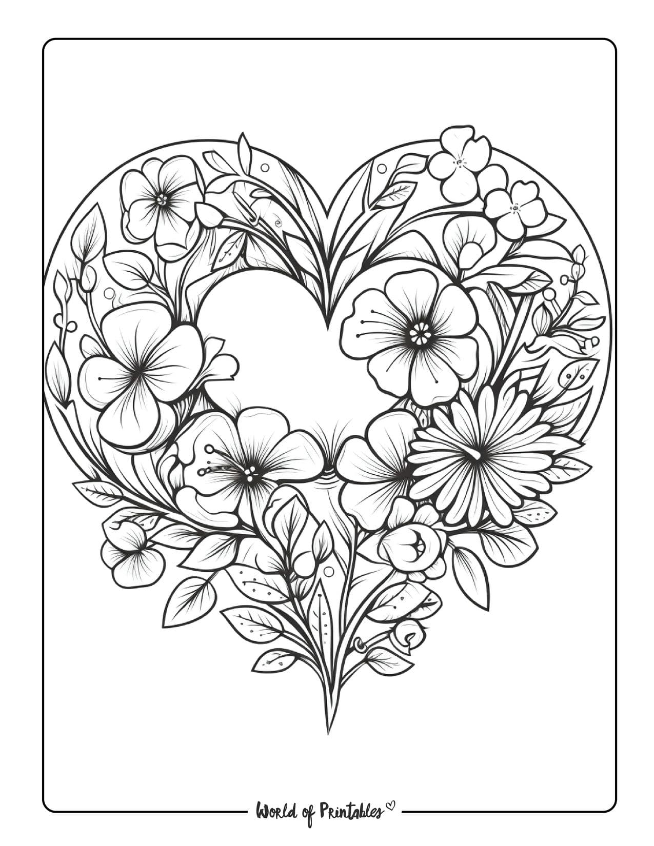 love coloring pages printable