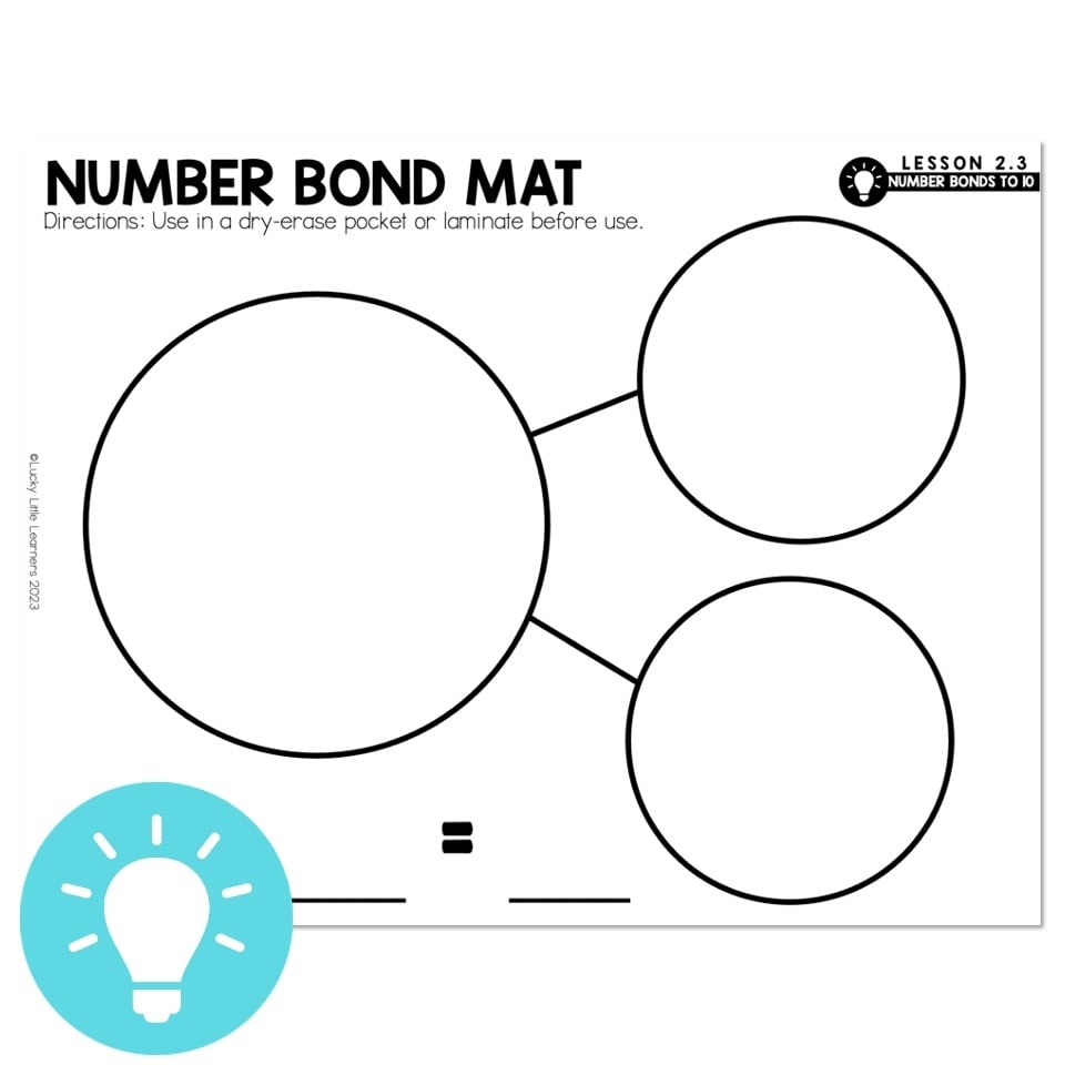 Lucky To Learn Math 1st Grade Lesson 2 3 Number Bonds To 10 