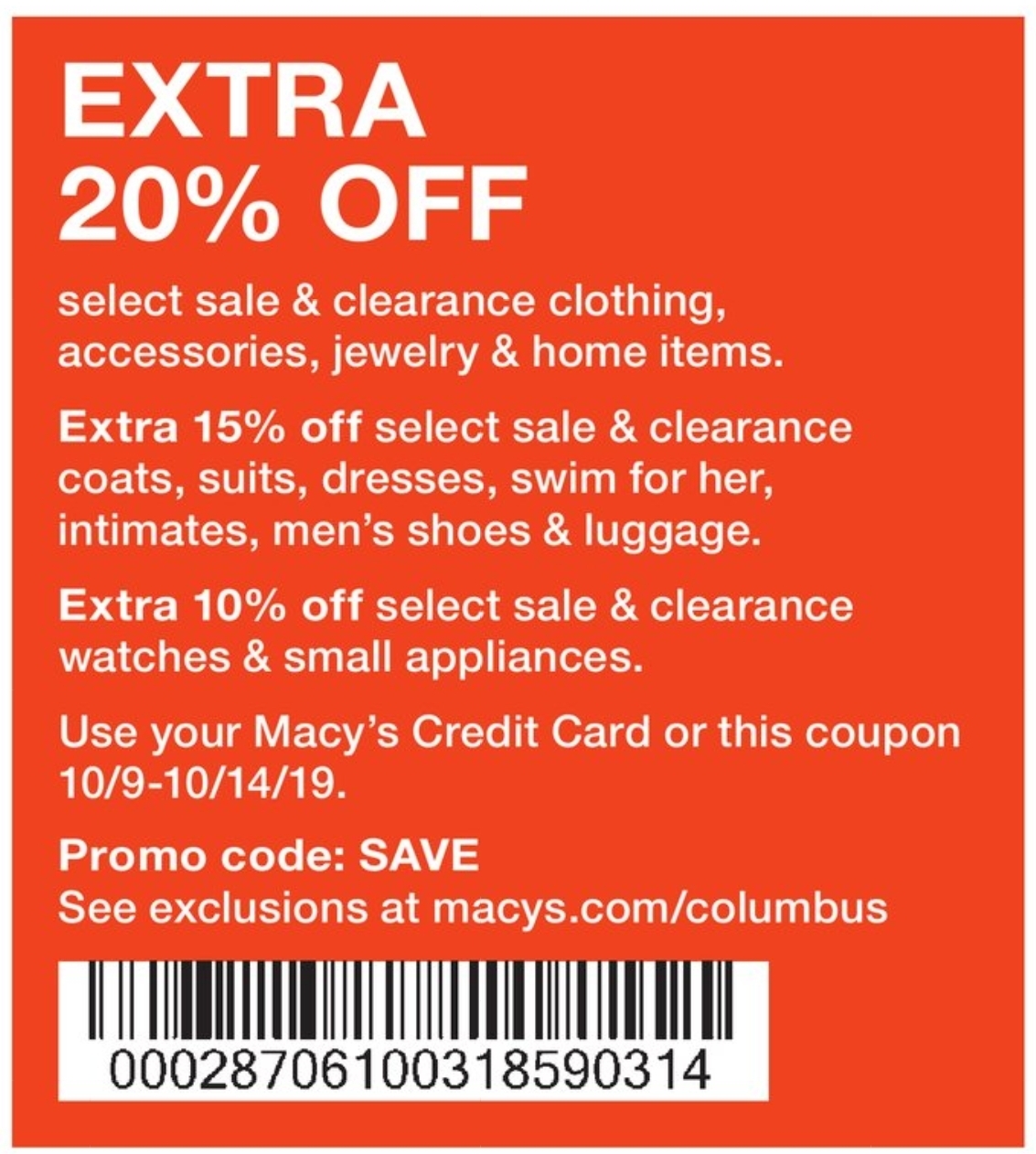 Macy s Coupon In Store