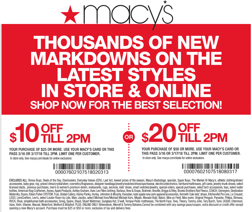 Macys Coupon 2020 In Store Ahoy Comics Worksheets Library
