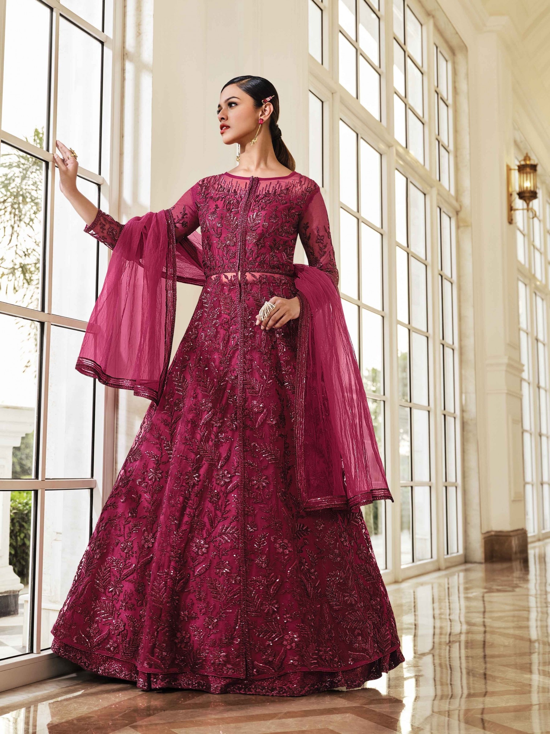 Magenta Dress For Wedding Hotsell
