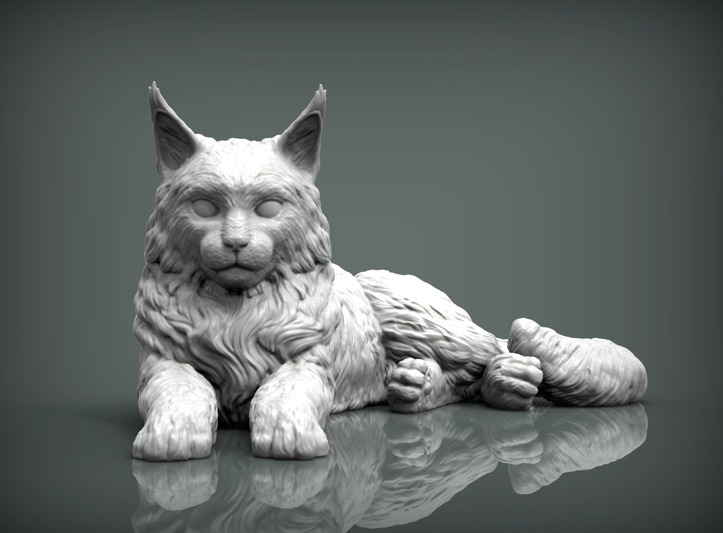  Maine Coon 3D Print Model 3D File For Cults