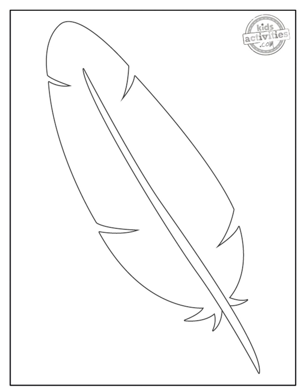 free turkey feather template printable