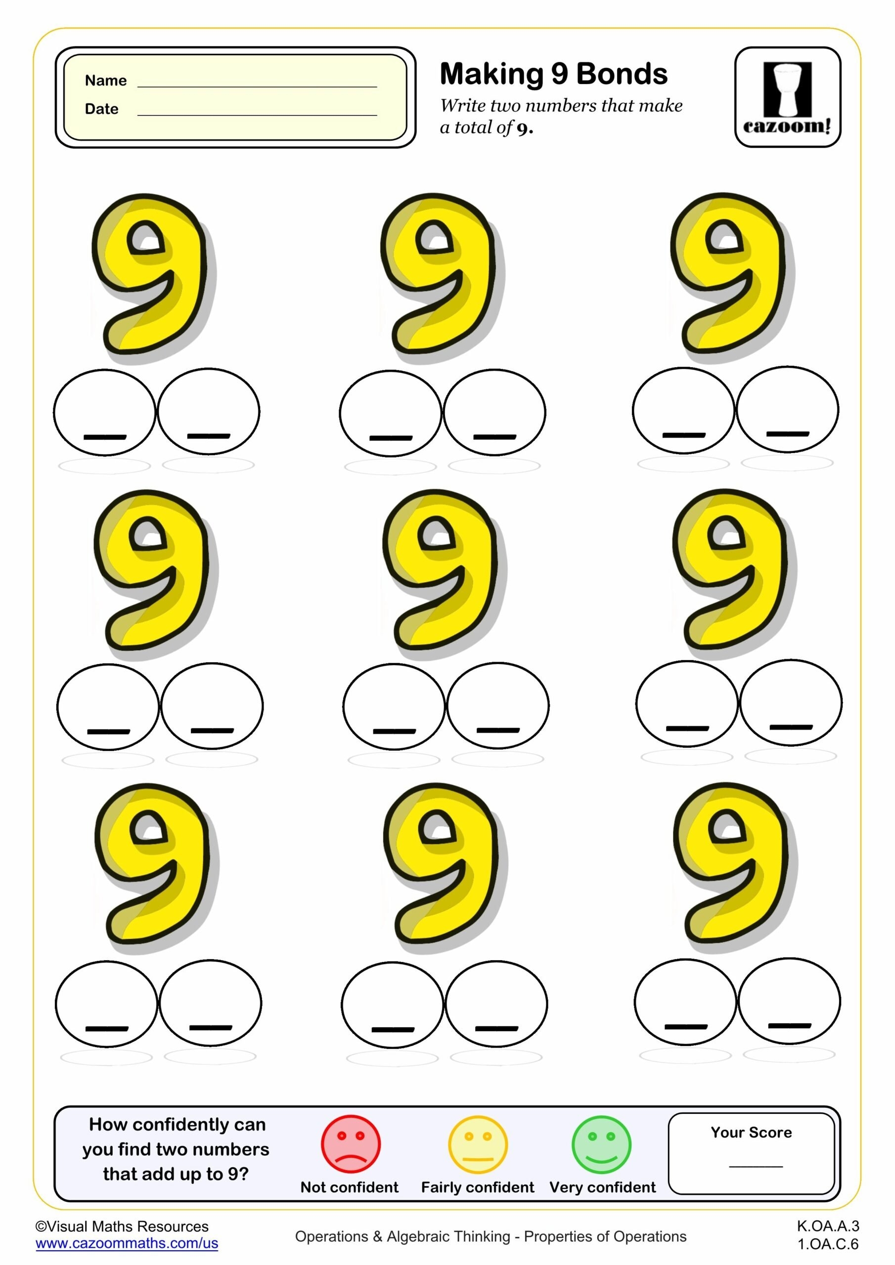 number 9 worksheet