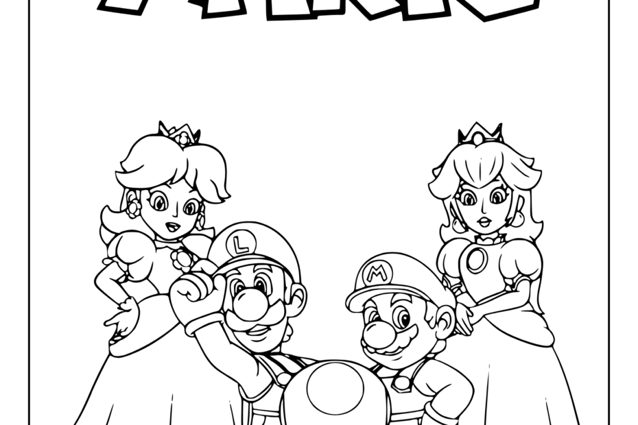 Mario Coloring Pages 25 Free Printable PDF
