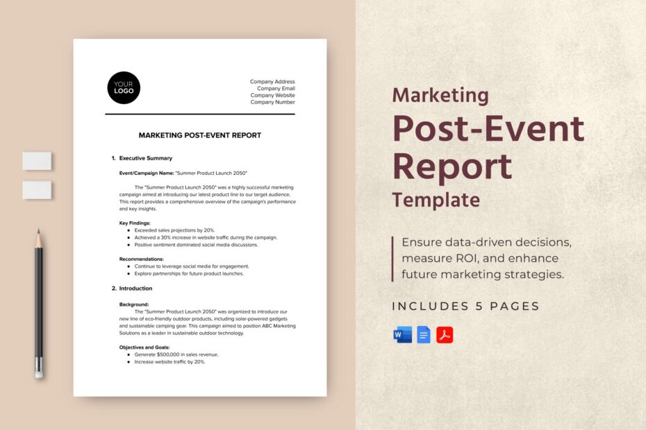 Marketing Post Event Report Template In PDF Word Google Docs Download Template