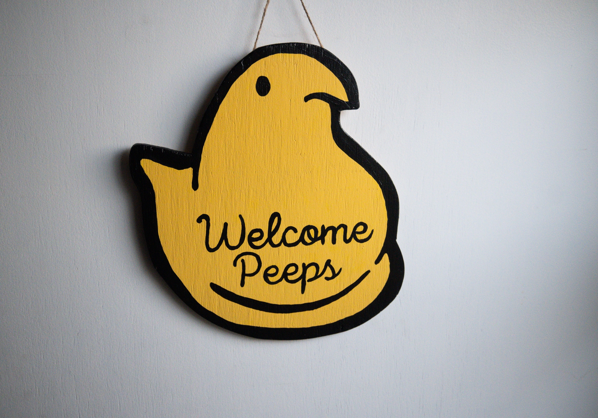 Marshmallow Chick Inspired Wall Hanging Our Wren s Nest