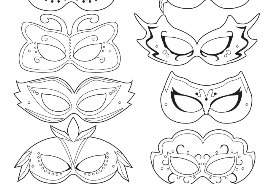 Masquerade Masks Masquerade Mask Printable Masquerade Mask Masquerade Costume