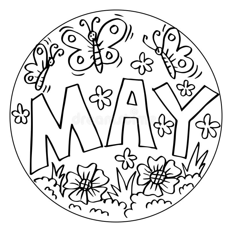 may coloring pages free printable