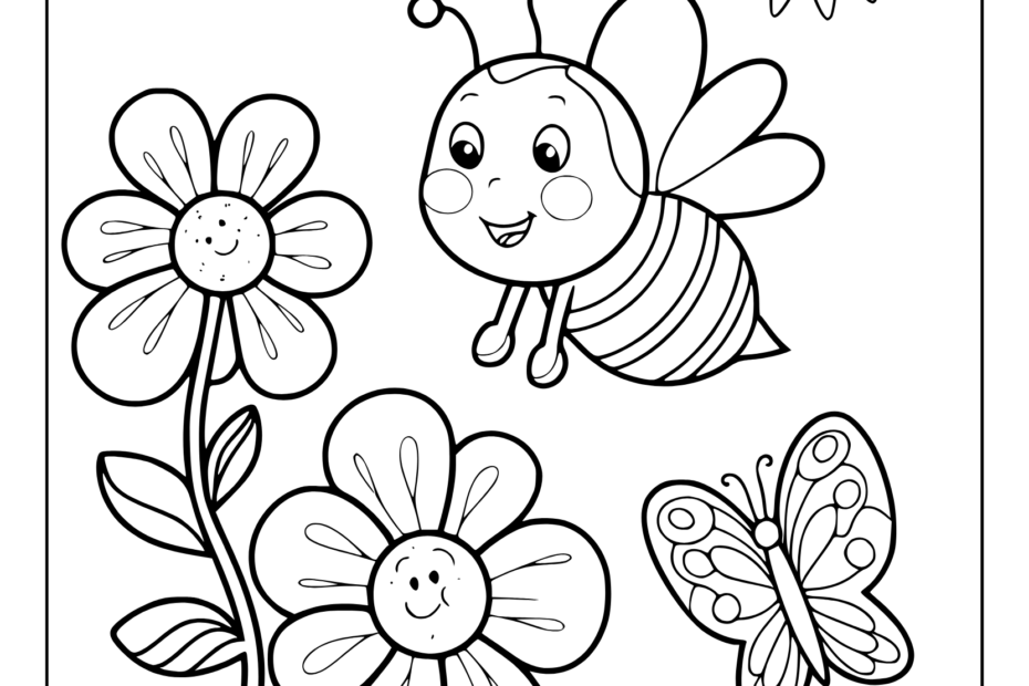 May Coloring Pages Free U0026 Fun Spring Printables
