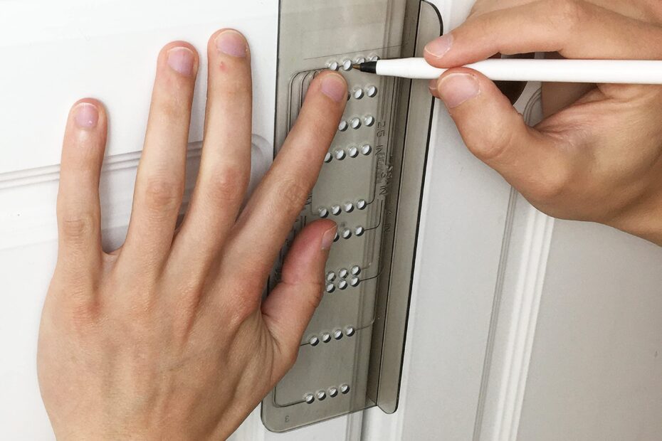 MeasurePro Cabinet Door U0026 Drawer Hardware Installation Template Kit Made In The USA Amazon