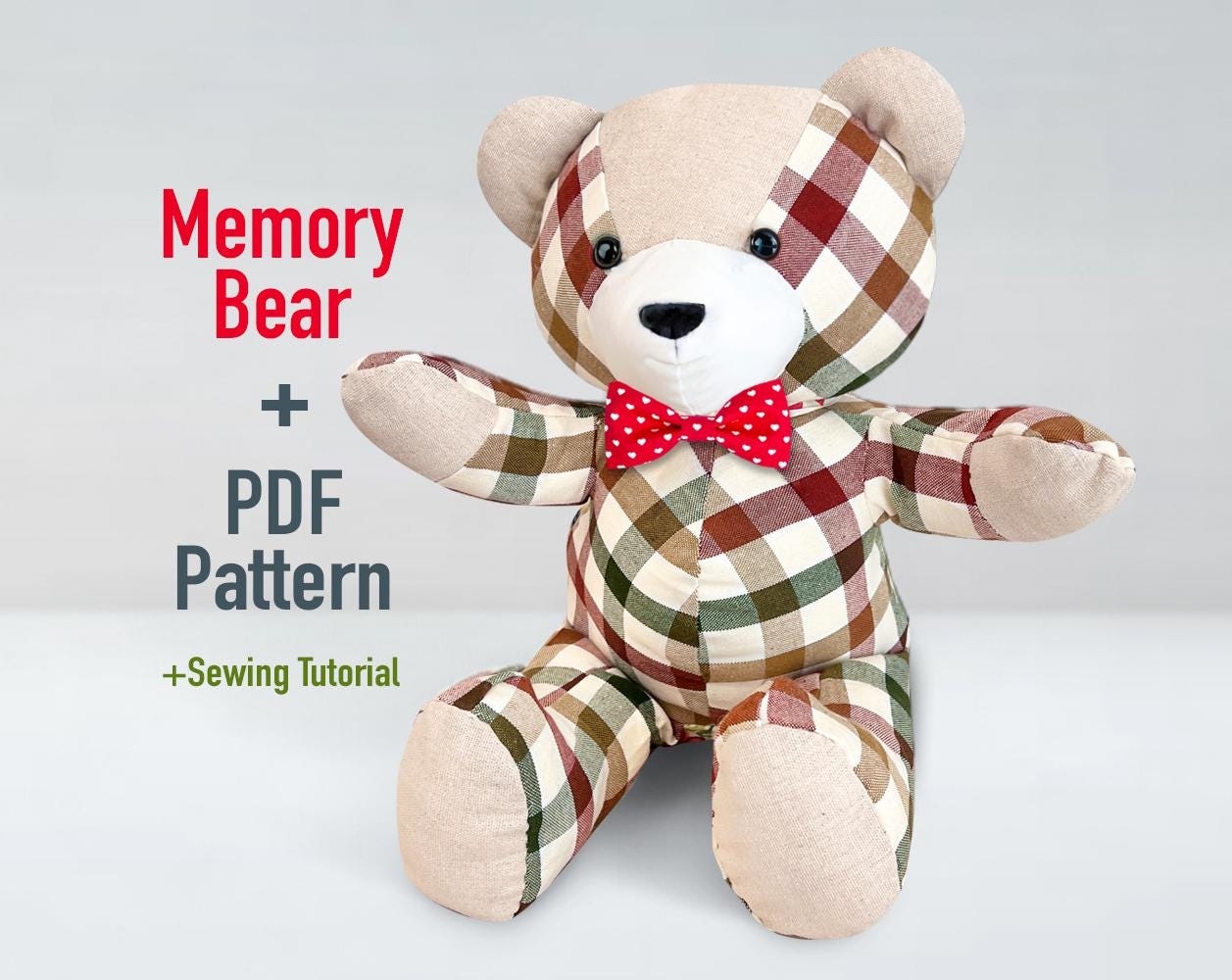 beginner memory bear sewing pattern free printable