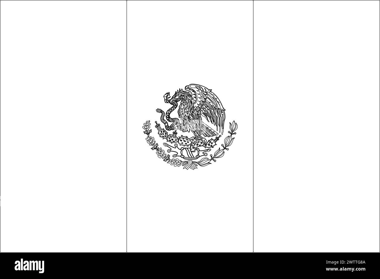 Mexico Flag Black And White Stock Photos U0026 Images Alamy