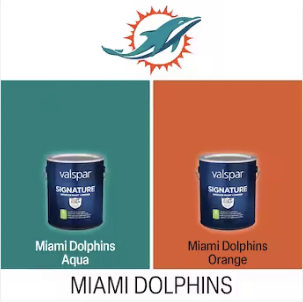 official colors of miami dolphins