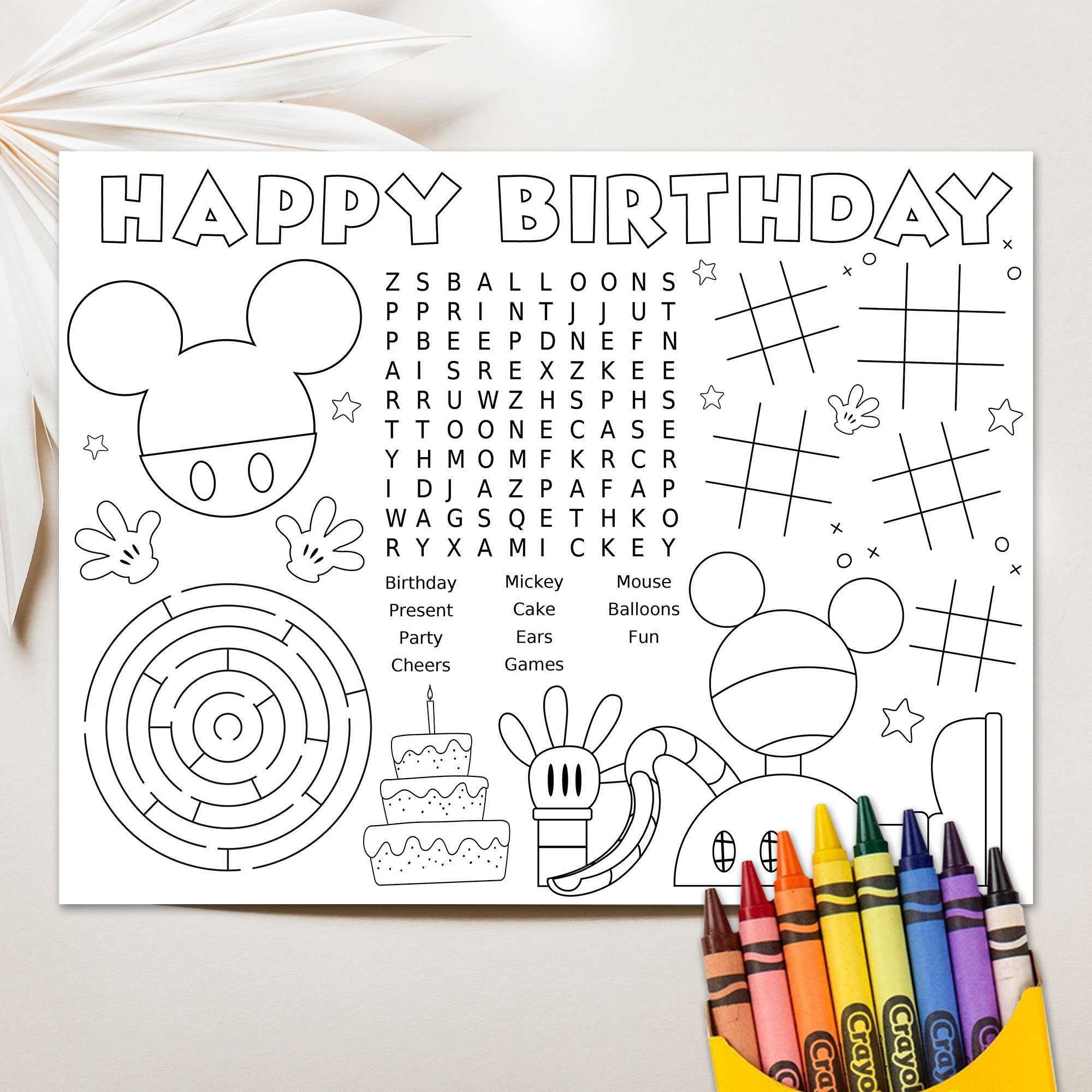 printable mickey coloring pages