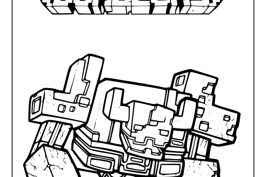 Minecraft Coloring Pages 30 Free Printable PDF