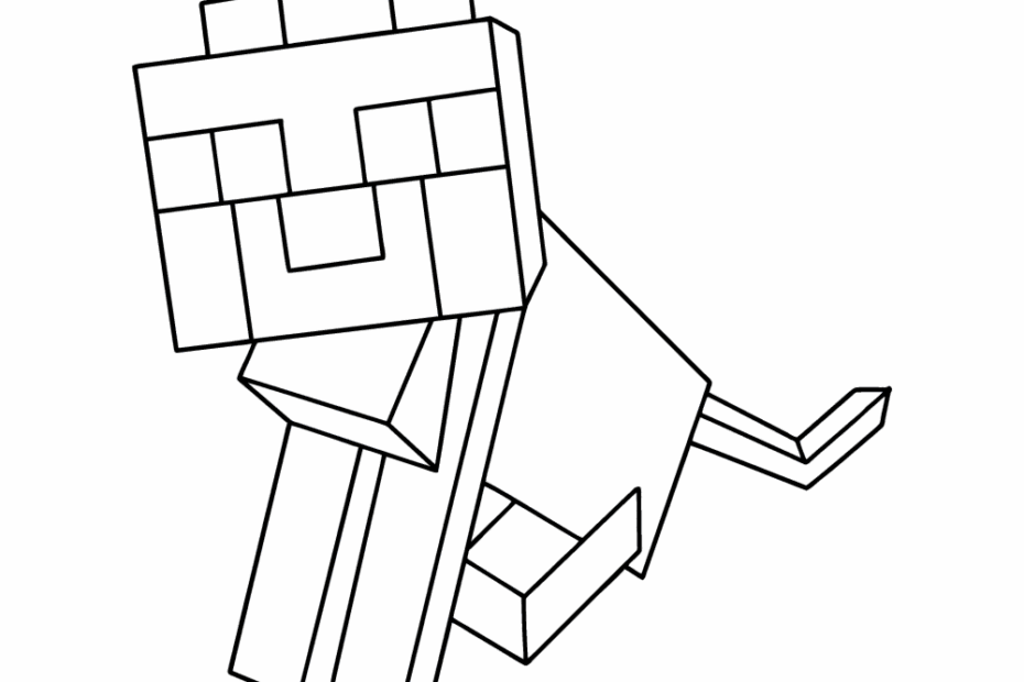 Minecraft Ocelot Coloring Page Online And Print For Free