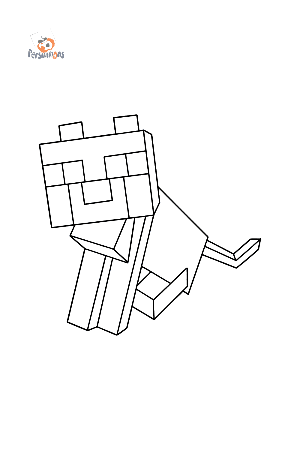 Minecraft Ocelot Coloring Page Online And Print For Free 