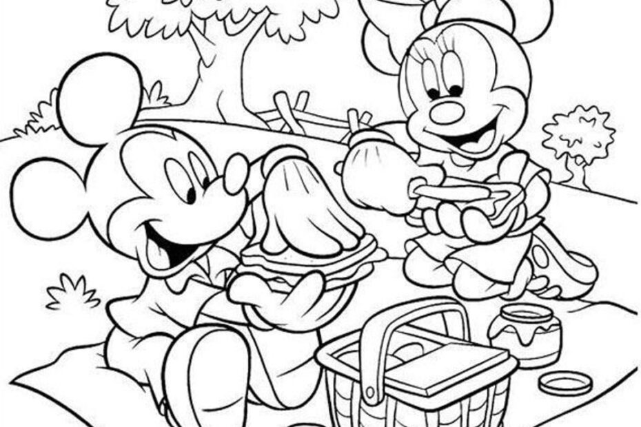 Minnie And Mickey Mouse Printable Coloring Pages For Kids Disney Instant Download Kids Art Activity Toddler Craft Preschool Coloring Etsy