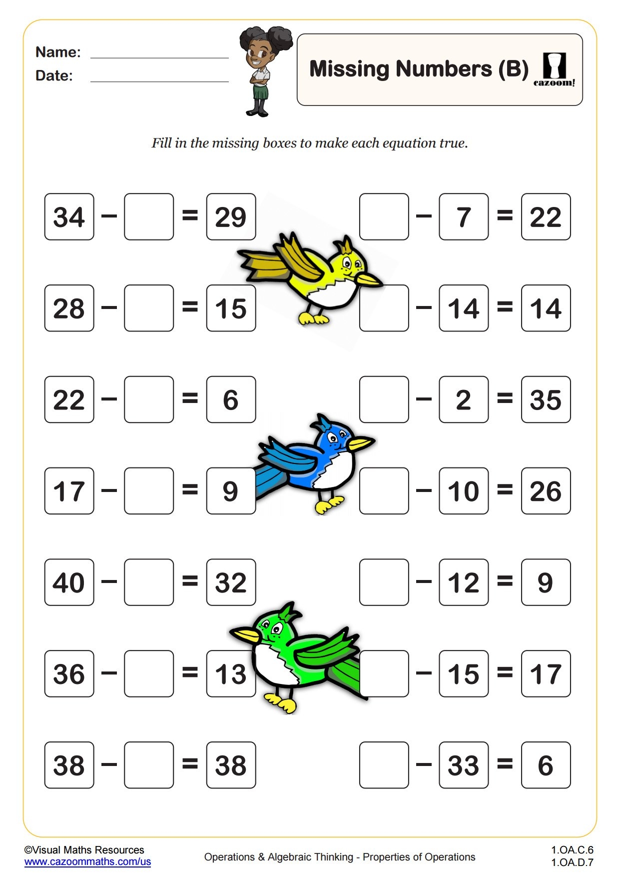 mixed math worksheets