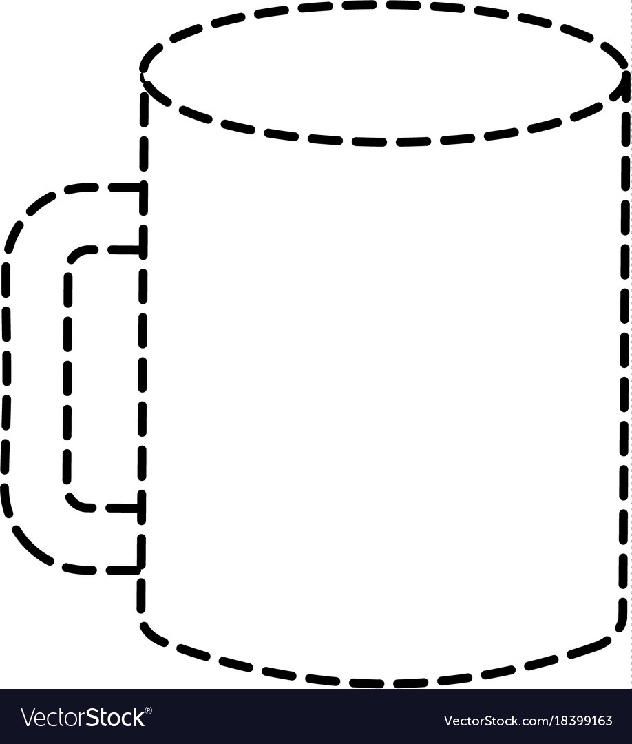 Mockup Corporate Ceramic Mug Template Royalty Free Vector