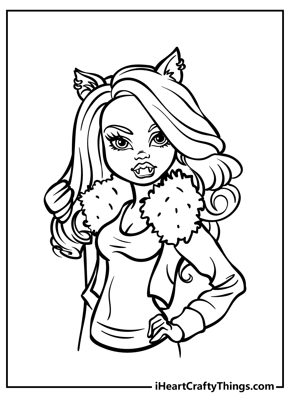 monster high coloring printables